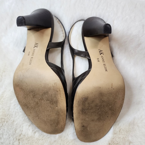Anne Klein Bronze Slingback Heels 8.5M - Picture 7 of 14